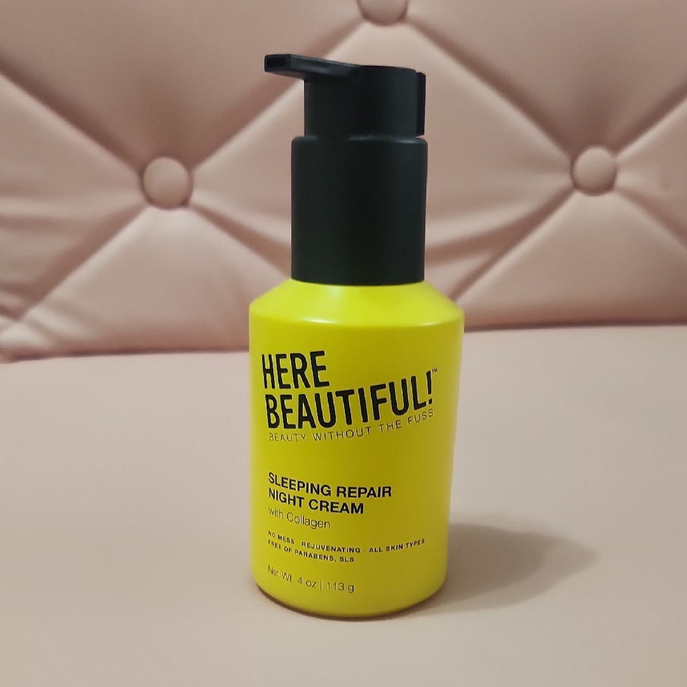 Here Beautiful! Sleeping Repair Night Cream With Collagen - NEW